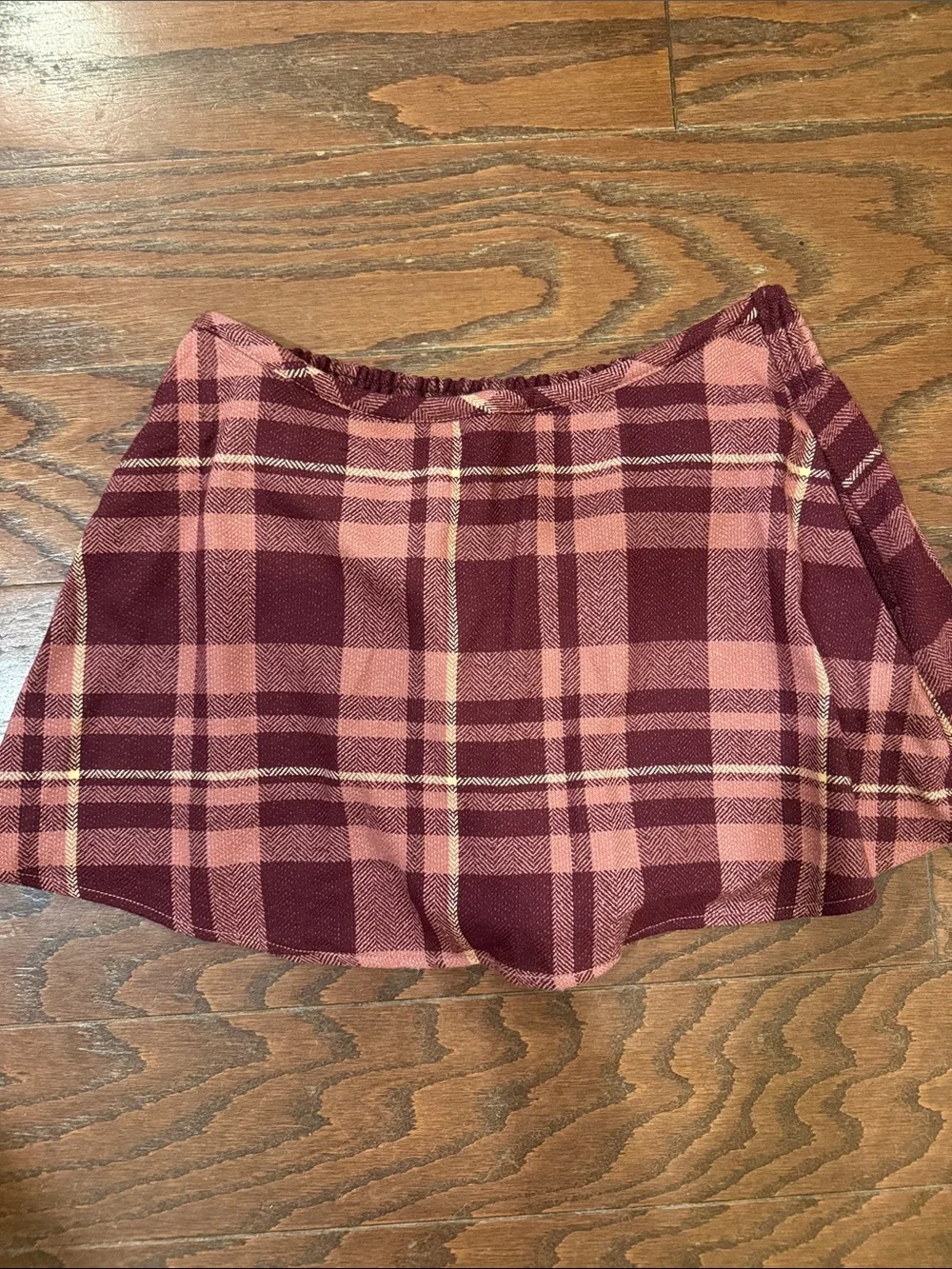 Free People NWT plaid skort, medium
